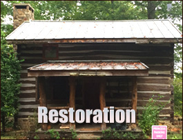 Historic Log Cabin Restoration  Georgetown County,  South Carolina